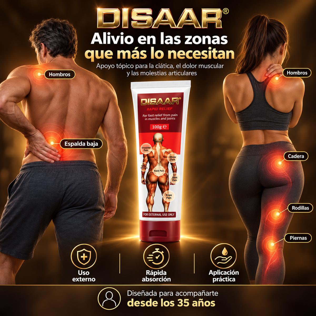 DISAAR® - Alivio rápido para la ciática y dolor muscular