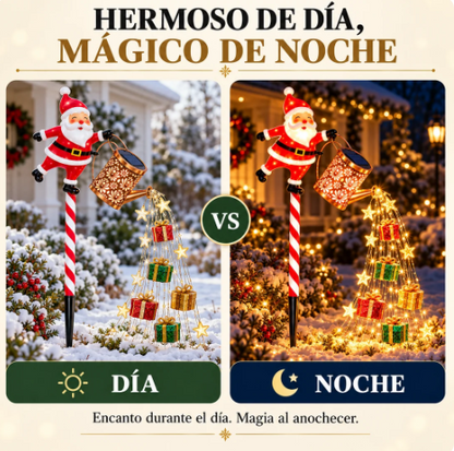🎅 Viejito Pascuero Solar: la decoración que todos se detienen a mirar esta Navidad ✨