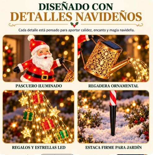 🎅 Viejito Pascuero Solar: la decoración que todos se detienen a mirar esta Navidad ✨