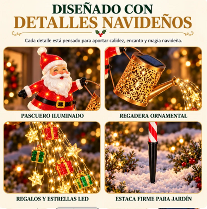 🎅 Viejito Pascuero Solar: la decoración que todos se detienen a mirar esta Navidad ✨