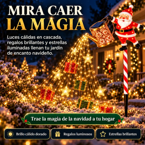 🎅 Viejito Pascuero Solar: la decoración que todos se detienen a mirar esta Navidad ✨