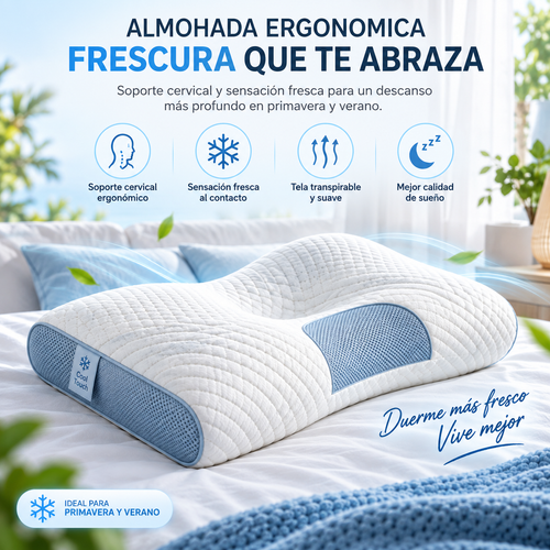 ALMOHADA ERGONÓMICA Y SENSACIÓN FRESCA