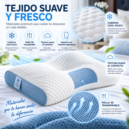ALMOHADA ERGONÓMICA Y SENSACIÓN FRESCA