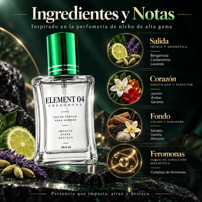 Element 04® No necesitas perseguir miradas. Haz que lleguen solas.