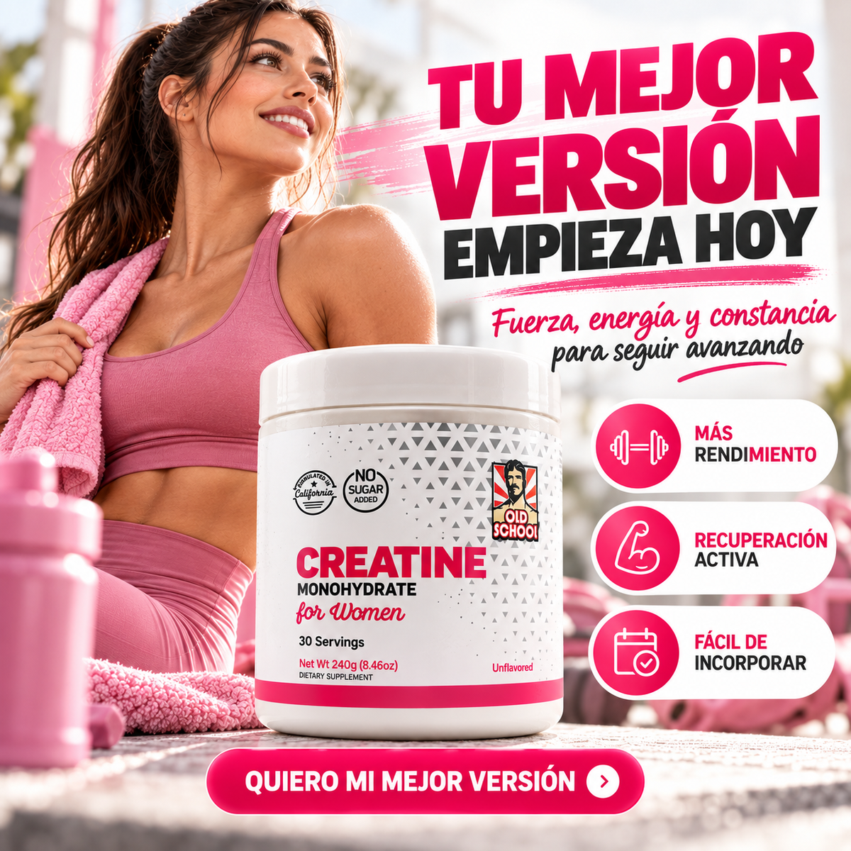 CREATINA PARA MUJERES - OLD SCHOOL®