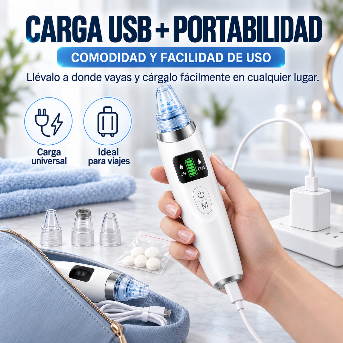 Limpiador Facial - Tu limpieza facial profunda, sin salir de casa.