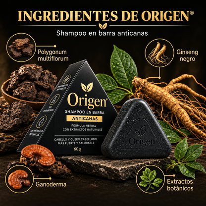 Origen® Shampoo - Adiós al tinte: tus canas se esfuman lavado a lavado ⭐