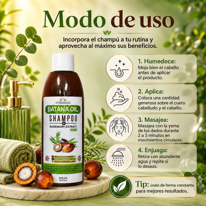 Shampoo Batana Crecimiento Cabello